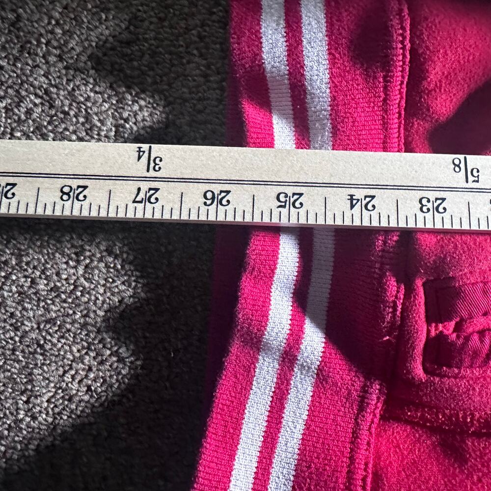 Abercrombie & Fitch Jacket Varsity Style Muscle Fit Button Up Red Men’s Medium - Picture 6 of 6